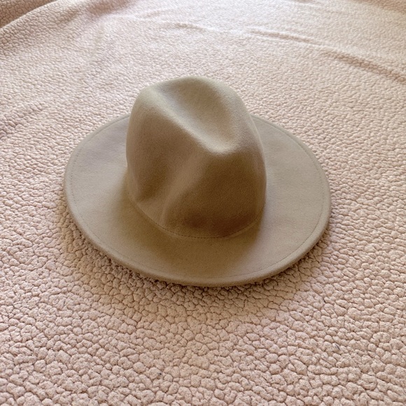 NWT Free People 100% Wool Felt Hat Taupe One Size - Picture 2 of 5